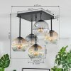 Ripoll Taklampa, kullampa Amber, Klart, Rökfärger, 5-ljuskällor