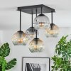 Ripoll Taklampa, kullampa Amber, Klart, Rökfärger, 5-ljuskällor