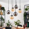 Gastor Pendellampa, kullampa, Pendelbelysning Amber, Rökfärger, 6-ljuskällor