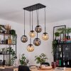 Gastor Pendellampa, kullampa, Pendelbelysning Amber, Rökfärger, 6-ljuskällor