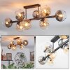 Koyoto Taklampa, kullampa Amber, Klart, Rökfärger, 8-ljuskällor