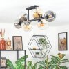 Koyoto Taklampa, kullampa Amber, Klart, Rökfärger, 8-ljuskällor