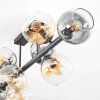 Koyoto Taklampa, kullampa Amber, Klart, Rökfärger, 8-ljuskällor