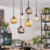 Ripoll Pendellampa, kullampa, Pendelbelysning Amber, Klart, Rökfärger, 6-ljuskällor