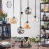 Ripoll Pendellampa, kullampa, Pendelbelysning Amber, Klart, Rökfärger, 6-ljuskällor