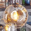 Ripoll Pendellampa, kullampa, Pendelbelysning Amber, Klart, Rökfärger, 6-ljuskällor