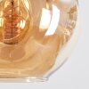 Ripoll Pendellampa, kullampa, Pendelbelysning Amber, Rökfärger, 6-ljuskällor