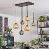 Ripoll Pendellampa, kullampa, Pendelbelysning Amber, Rökfärger, 6-ljuskällor