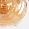 Ripoll Pendellampa, kullampa, Pendelbelysning Amber, Rökfärger, 6-ljuskällor