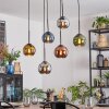Koyoto Pendellampa, kullampa, Pendelbelysning Blå, Krom, Guld, Grön, Kopparfärg, Rökfärger, 6-ljuskällor
