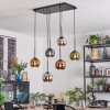 Koyoto Pendellampa, kullampa, Pendelbelysning Blå, Krom, Guld, Grön, Kopparfärg, Rökfärger, 6-ljuskällor