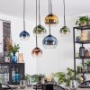 Koyoto Pendellampa, kullampa, Pendelbelysning Blå, Guld, Grön, Klart, Kopparfärg, 6-ljuskällor