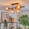 Koyoto Taklampa, kullampa Svart, 5-ljuskällor