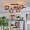 Koyoto Taklampa, kullampa Svart, 5-ljuskällor