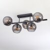 Koyoto Taklampa, kullampa Svart, 5-ljuskällor
