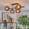 Koyoto Taklampa, kullampa Svart, 5-ljuskällor