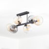 Koyoto Taklampa, kullampa Amber, Klart, Rökfärger, 6-ljuskällor
