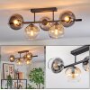 Koyoto Taklampa, kullampa Amber, Klart, Rökfärger, 5-ljuskällor