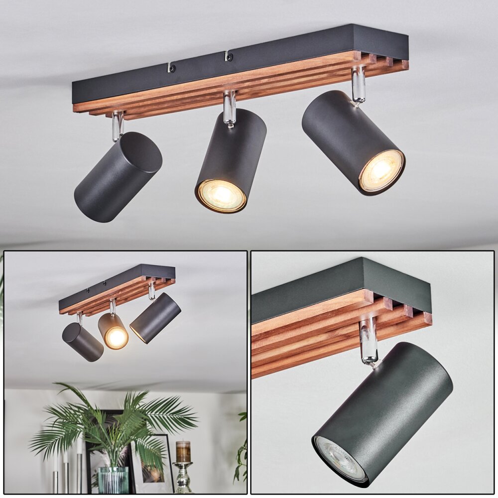 Orlan Taklampa, Takstrålkastare Krom, Naturfärger, Svart, 3-ljuskällor main product photo