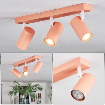 Javel Taklampa, Takstrålkastare Rosa, Vit, 3-ljuskällor