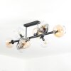 Koyoto Taklampa, kullampa Amber, Klart, Rökfärger, 8-ljuskällor