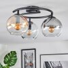 Koyoto Taklampa, kullampa Amber, Klart, Rökfärger, 3-ljuskällor