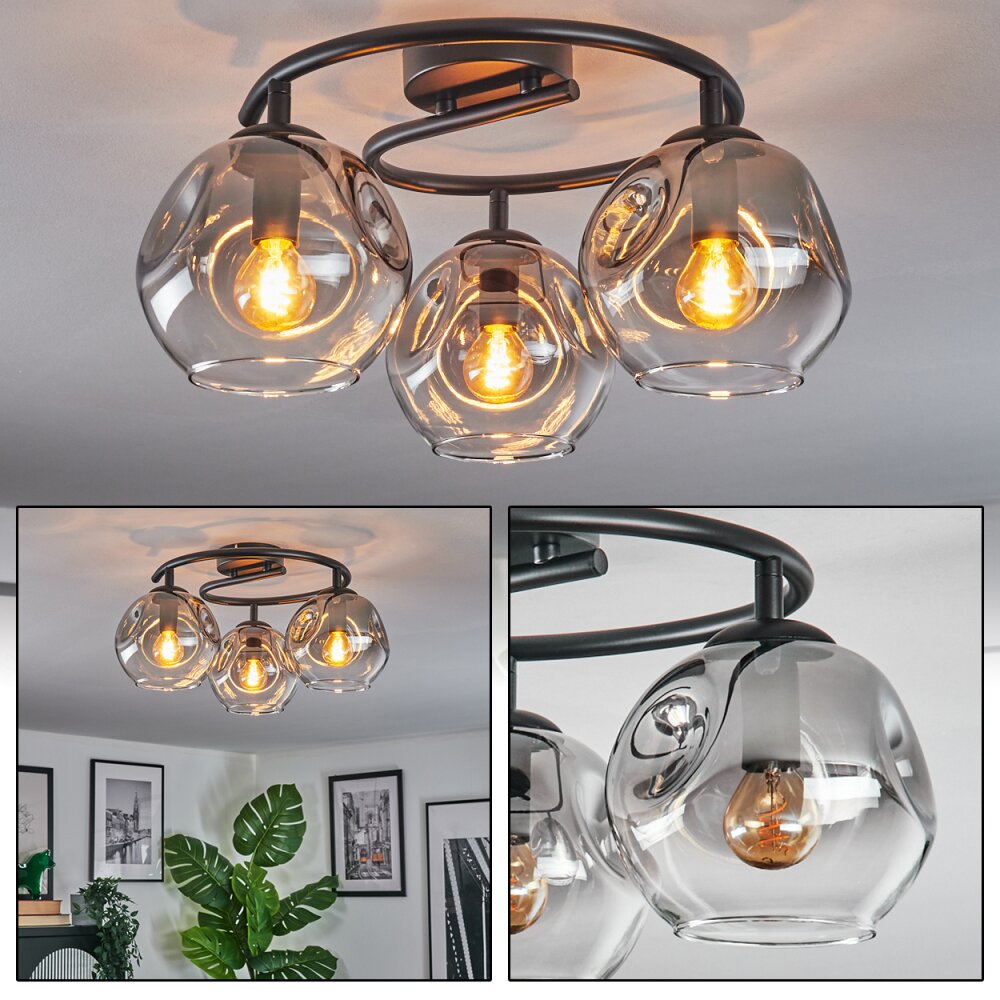 Ripoll Taklampa, kullampa Klart, Rökfärger, 3-ljuskällor main product photo
