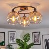 Koyoto Taklampa, kullampa Amber, Klart, 3-ljuskällor