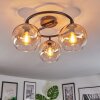 Koyoto Taklampa, kullampa Amber, Klart, 3-ljuskällor