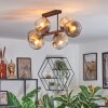 Ripoll Taklampa, kullampa Amber, Klart, Rökfärger, 6-ljuskällor