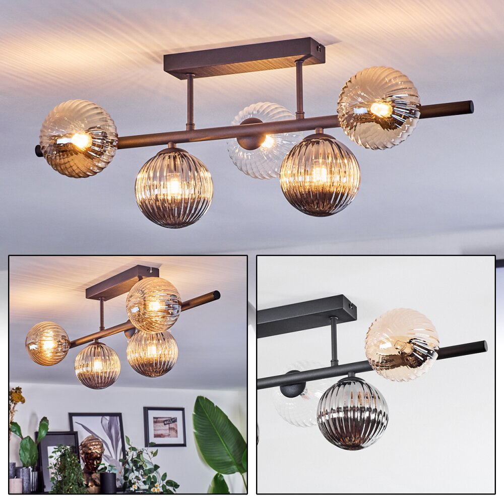 Chehalis Taklampa, kullampa Svart, 5-ljuskällor main product photo