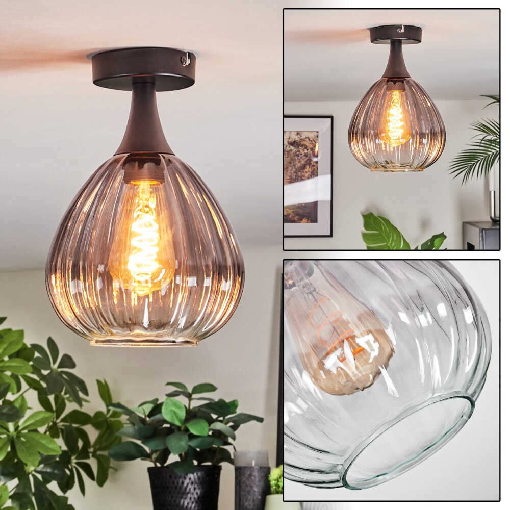 Rafel Taklampa Svart, 1-ljuskällor main product photo