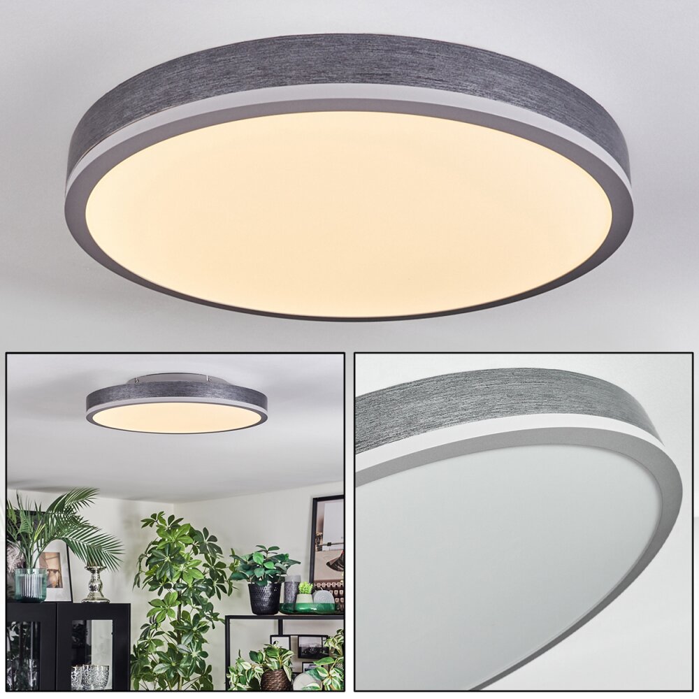 Salmi Taklampa, Panel LED Grått, Silver, 1-ljuskällor main product photo