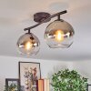 Koyoto Taklampa, kullampa Krom, Klart, Rökfärger, 2-ljuskällor