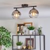 Koyoto Taklampa, kullampa Krom, Klart, Rökfärger, 2-ljuskällor