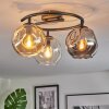 Ripoll Taklampa, kullampa Amber, Klart, Rökfärger, 3-ljuskällor
