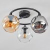 Ripoll Taklampa, kullampa Amber, Klart, Rökfärger, 3-ljuskällor