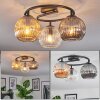 Ripoll Taklampa, kullampa Amber, Klart, Rökfärger, 3-ljuskällor