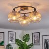 Ripoll Taklampa, kullampa Amber, Klart, 3-ljuskällor