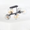 Ripoll Taklampa, kullampa Amber, Klart, Rökfärger, 6-ljuskällor
