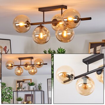 Gastor Taklampa, kullampa Amber, 5-ljuskällor