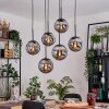 Gastor Pendellampa, kullampa, Pendelbelysning Svart, 6-ljuskällor