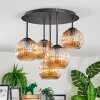 Ripoll Taklampa, kullampa Amber, 5-ljuskällor