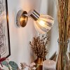 Saire Vägglampa, Väggspotlight Krom, Nickel matt, 1-ljuskällor