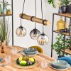 Koyoto Pendellampa, kullampa, Pendelbelysning Naturfärger, Svart, 3-ljuskällor