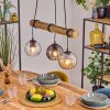 Koyoto Pendellampa, kullampa, Pendelbelysning Naturfärger, Svart, 3-ljuskällor