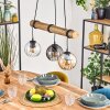 Koyoto Pendellampa, kullampa, Pendelbelysning Naturfärger, Svart, 3-ljuskällor
