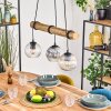 Koyoto Pendellampa, kullampa, Pendelbelysning Naturfärger, Svart, 3-ljuskällor