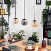 Gastor Pendellampa, kullampa, Pendelbelysning Amber, Rökfärger, 3-ljuskällor