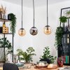 Gastor Pendellampa, kullampa, Pendelbelysning Amber, Rökfärger, 3-ljuskällor